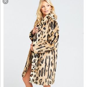 NWT!  Mumu 🐆 Cheetah Faux Fur Jacket Coat 🐆